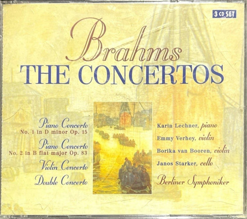 (Plak Değildir CD dir) CD Brahams The Concertos 3 CD Birarada