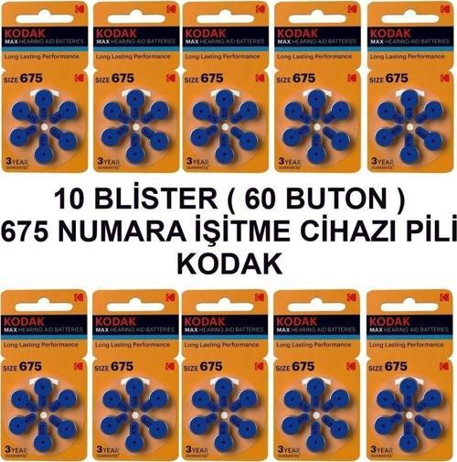 675 Numara 10 Paket Işitme Cihazı Pili