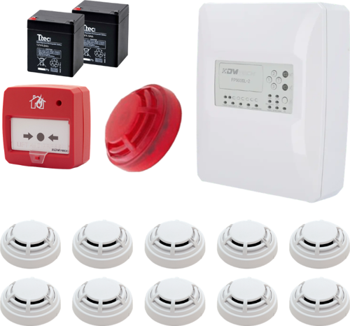 Fp9000L-2-10 Konvansiyonel Sistem Yangın Alarm Seti 10 Lu