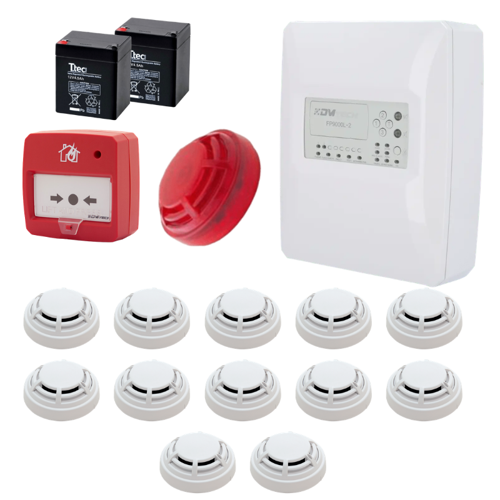 Fp9000L-2-12 Konvansiyonel Sistem Yangın Alarm Seti 12 Li