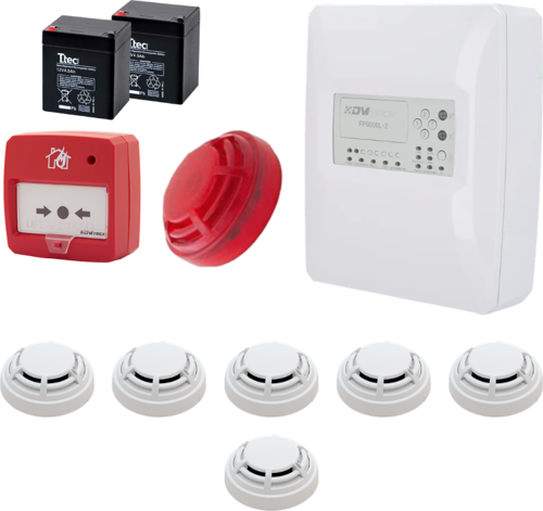 Fp9000L-2-6 Konvansiyonel Sistem Yangın Alarm Seti 6 Lı