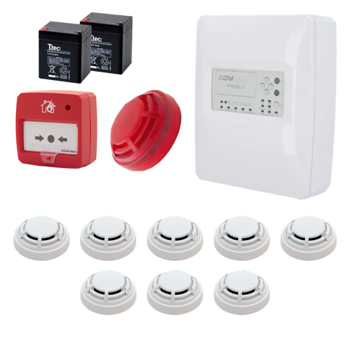 Fp9000L-2-8 Konvansiyonel Sistem Yangın Alarm Seti 8 Li