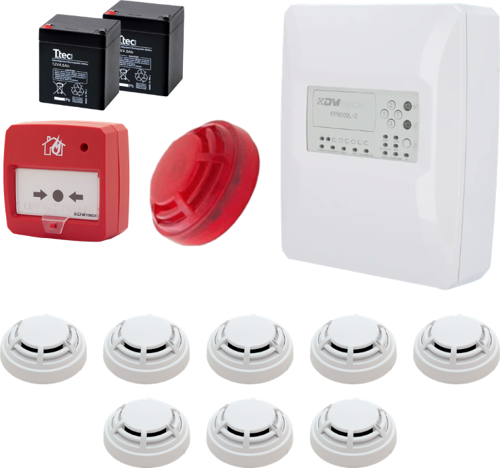 Fp9000L-2-8 Konvansiyonel Sistem Yangın Alarm Seti 8 Li