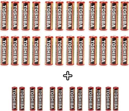 Heavy Duty 36'lı Özel Pil Paketi (24 Aa+12 Aaa) 250236lıtoshıbaa