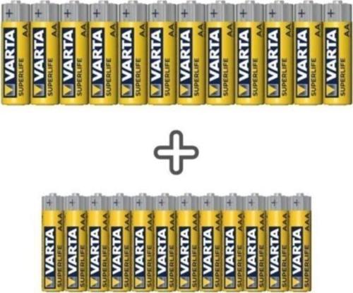 Süperlife 24'lü Özel Pil Paketı(12aa+12aaa)