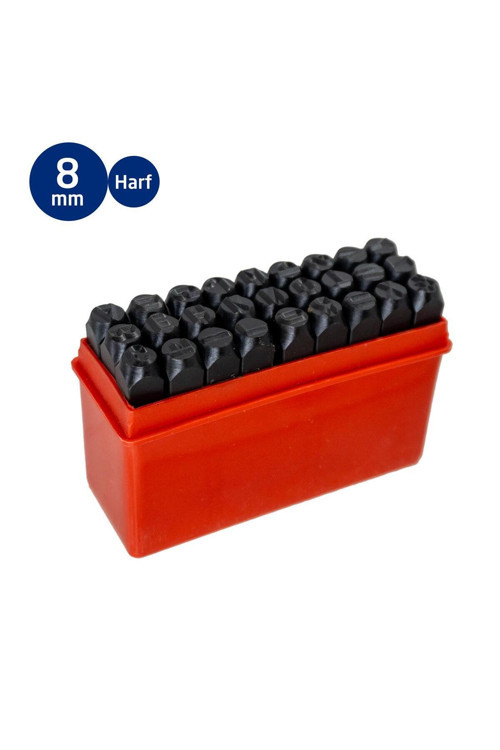 PT21218 Çelik Harf Zımba Takımı 8 mm (27 Parça)