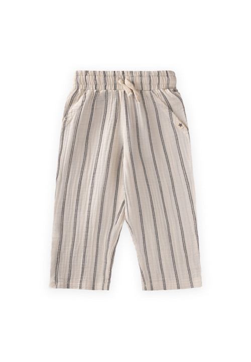 Müslin Pantolon 1-10 Yaş Çift Çizgili