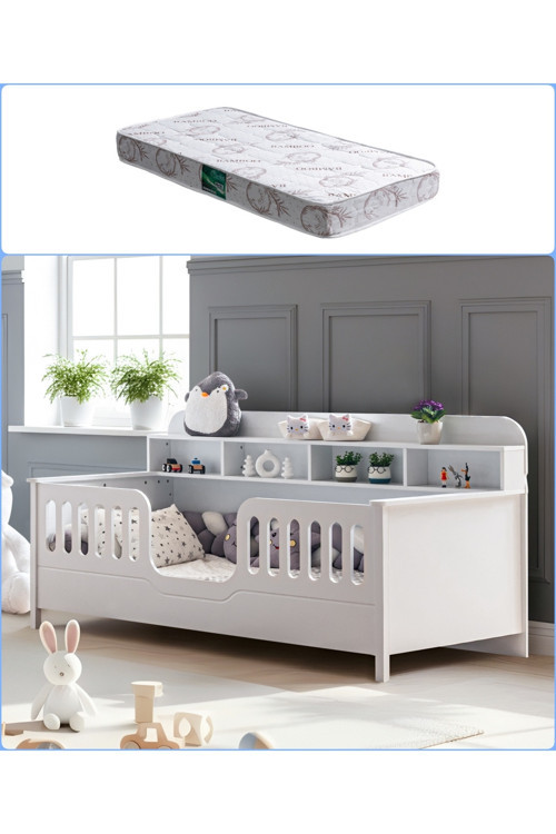 Montessori Karyola, Etap Kitaplıklı Montessori Karyola - 1 Adet 90x190 Comfort Yatak