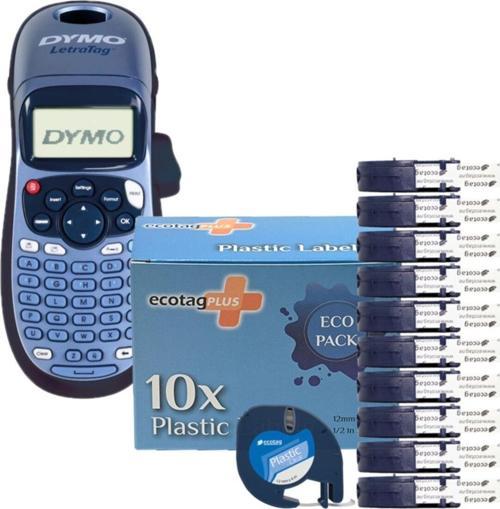 Dymo Letratag Etiket Yazıcısı Ve Plastik Şerit Etiket Şeffaf 10 Lu