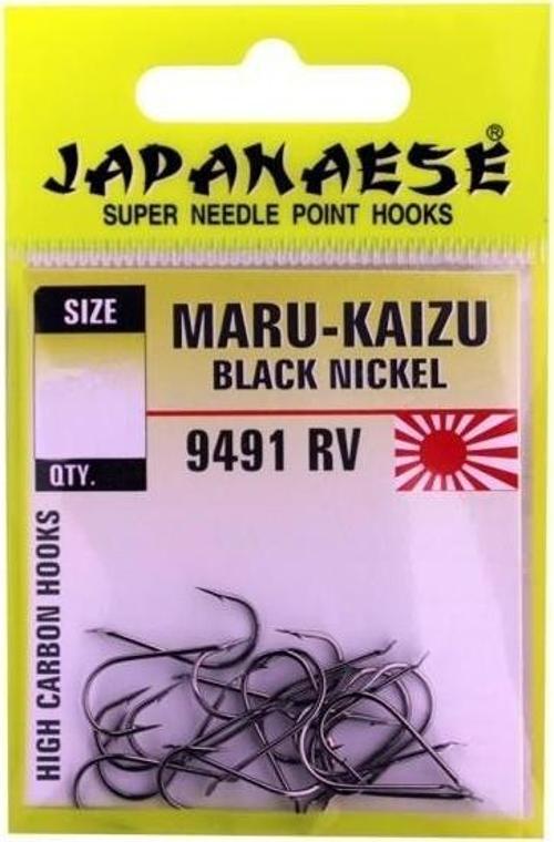 Japanese Maru-Kaizu 9491 RV Çapari Olta İğnesi Çapraz Siyah