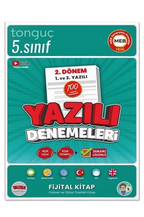 5. Sınıf Yazılı Denemeleri 2. Dönem 1 ve 2. Yazılı - Tonguç Yayınları