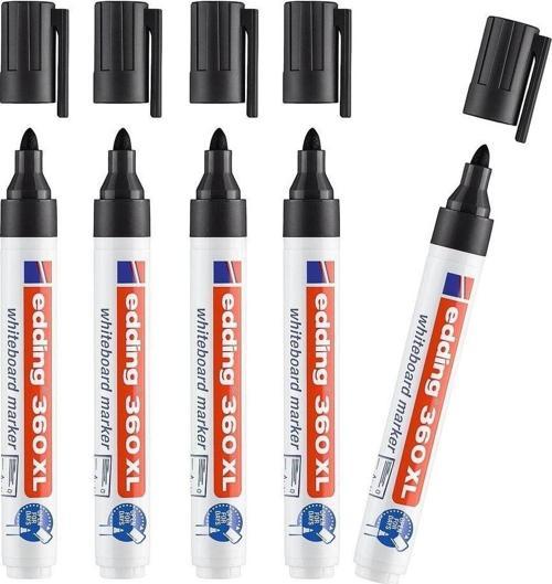 360xl Beyaz Tahta Kalemi Siyah 5'li Paket