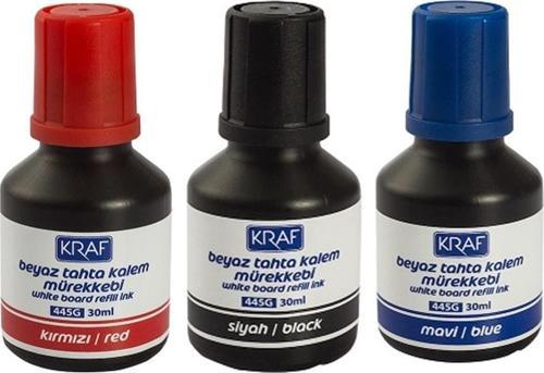 Beyaz Tahta Kalem Mürekkebi 3 Lü Set Siyah/kırmızı/mavi 30 ml Tx