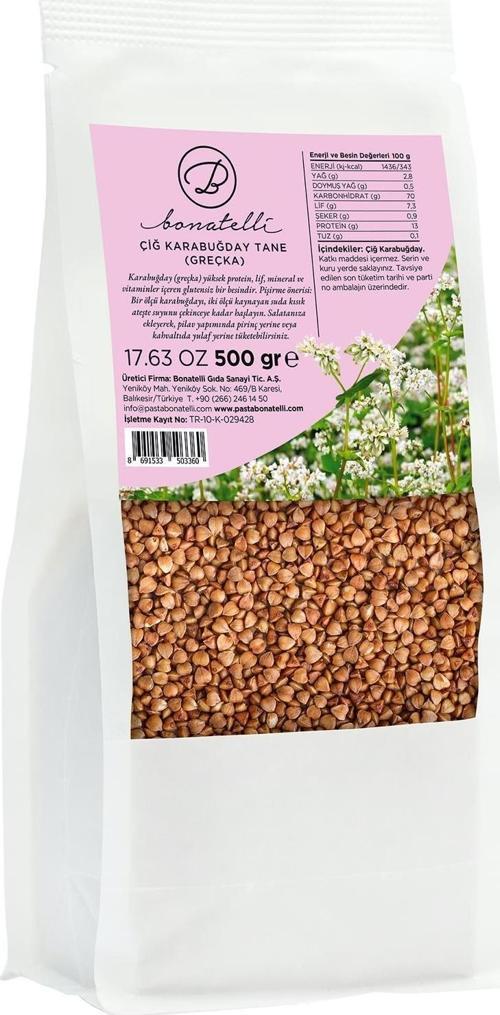 Çiğ Karabuğday Tane (Greçka) 500 Gr