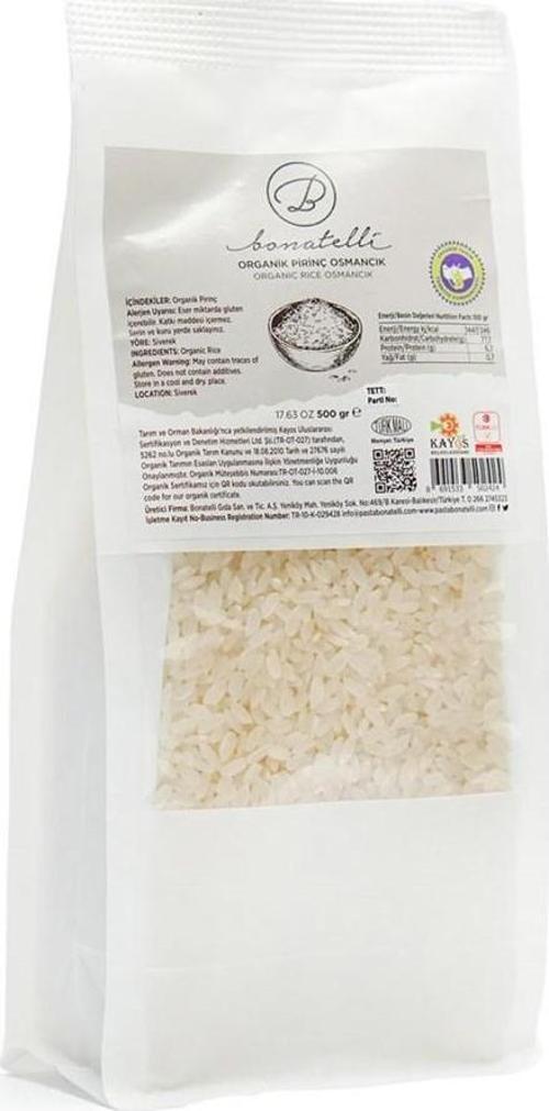 Organik Pirinç Osmancık 500 Gr