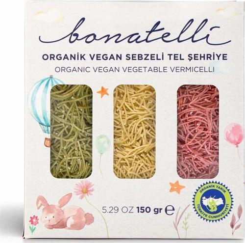 Organik Vegan Sebzeli Tel Şehriye 150 Gr
