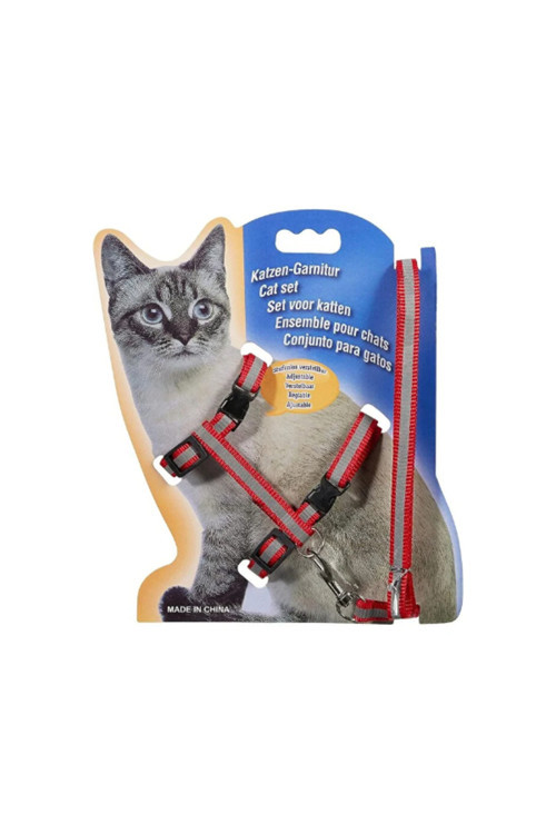Reflektörlü Kedi Gezdirme Tasması