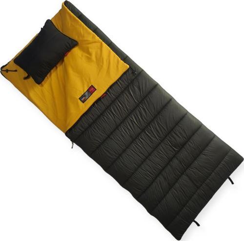 Oga 350 Plus Haki -15 Derece Birleşebilir Yastıklı Long Uyku Tulumu