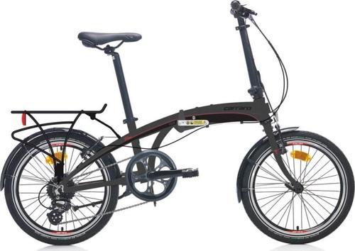 Flexi 108 V-fren 20"Jant  8 Vites Katlanır Bisiklet Siyah Kırmızı