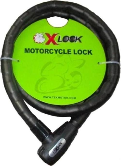 XBYC 81902 2 Metre 25×2000 mm Halat Kilit Anahtarlı Yüksek Güvenlikli Motosiklet Kilidi