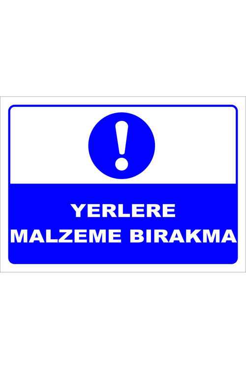 Yerlere Malzeme Bırakma Levhası Levha 70x100 Cm Galvaniz Saç 0,4 Mm