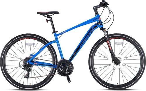 TX150 28"Jant Trekking V-Fren Şehir Bisikleti Mavi Turuncu Siyah