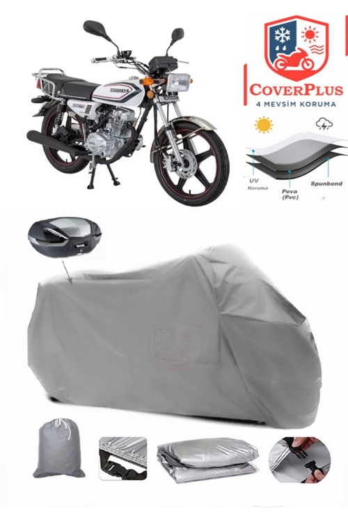 Mondial 100 UAG Branda Arka Çanta Uyumlu Motor Brandası Motosiklet Örtüsü