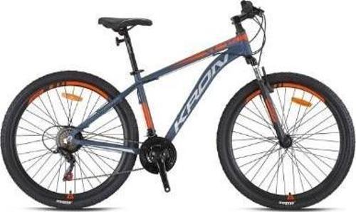 XC 75 27.5" Jant 17 Kadro V-Fren 21 Vites Dağ Bisikleti Mat Gri Neon Turuncu Gri