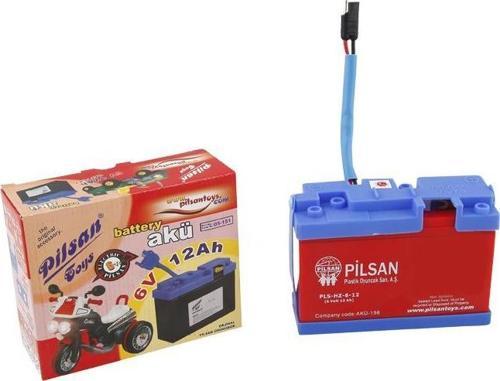 6 VOLT 12 AMPER AKÜLÜ ARABA AKÜSÜ 6 V.12 Ah.Akü Siyah Soket