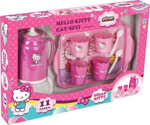 Hello Kitty Çay Seti LİSANLI ÇAY SETİ 11 PARÇA KUTULU