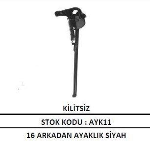 ARKA AYAK 16'' JANT SİYAH MODEL ÇOCUK BİSİKLETİ PARK AYAK
