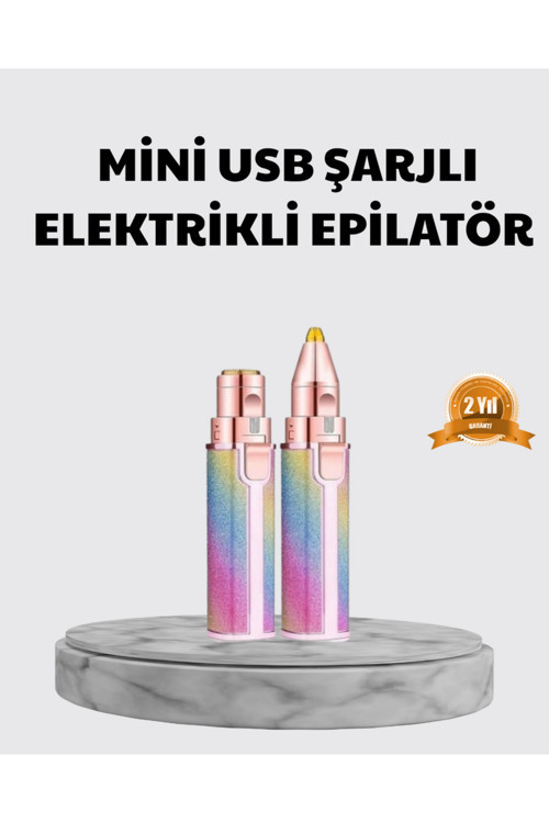 NHRHLS Mini Yüz ve Kaş Epilatörü – 8000 RPM Güçlü Motor ve Paslanmaz (135430) Çelik Başlık