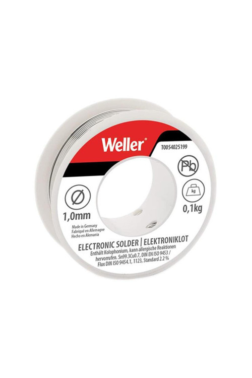 El99/1-100 Kurşunsuz Lehim Teli Sn99.3cu0.7, 1mm, 100gr (T0054025199)