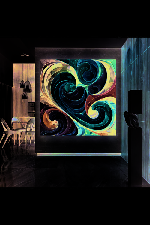 ABSTRACT DESIGN Yüksek Çözünürlüklü Kanvas Tablo