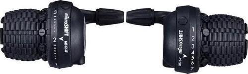 Shimano Uyumlu Bisiklet Koldan Çevirmeli Microshıft 3x7 Vites Kolu MS12-7 Siyah