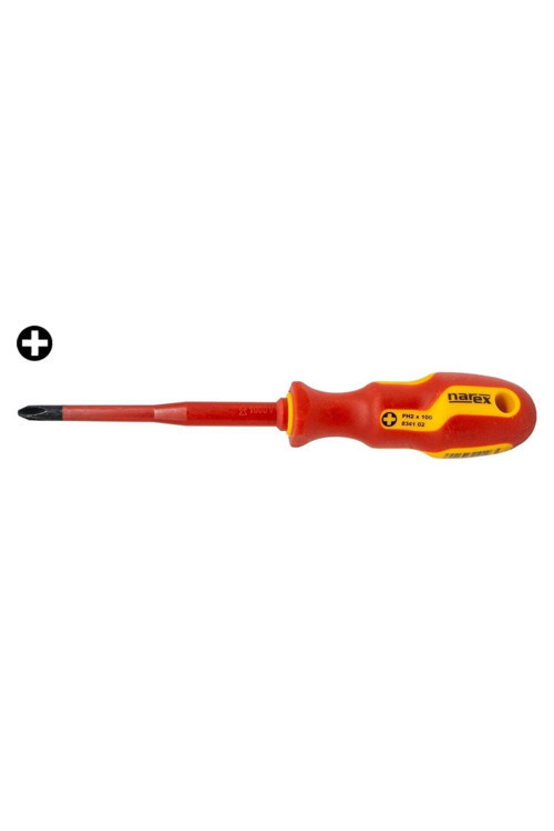 834102 Slim Serisi Elektrikçi İzoleli Yıldız Tornavida Ph2X100 mm