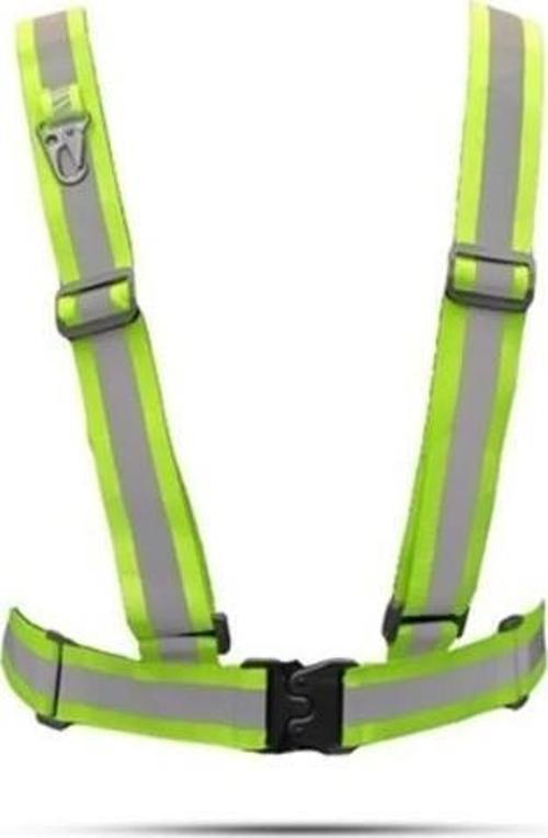 XBYC 2093 Fosforlu Pratik Yelek - Reflektörlü Bisiklet Yeleği Kemer