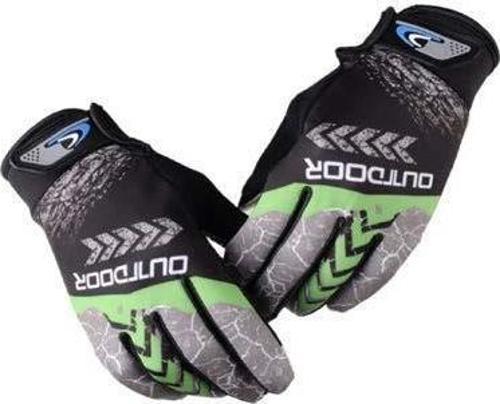 XBYC Outdoor Mtb Mevsimlik Tam Parmak Bisiklet Eldiveni Large Eldiven Yeşil