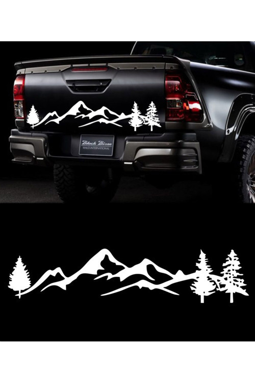 30 X 8 Cm Dağ Off Road Oto Sticker, Araba Sticker