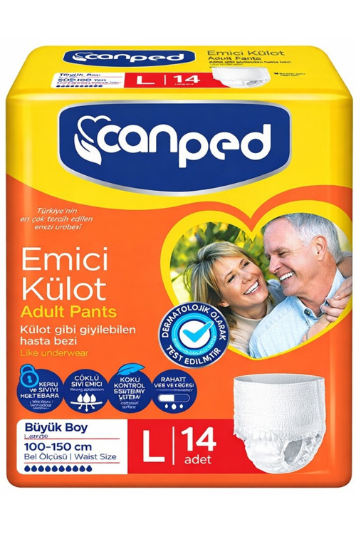 Emici Külot Büyük L (Large) 14 Adet Hasta Bezi 110-150 CM