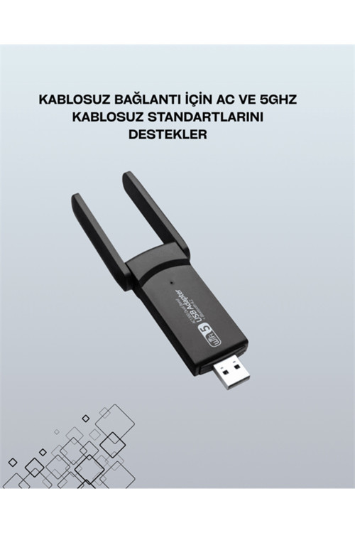 Realtek Chipsetli 5G Destekli Yüksek Hızlı Ağ Adaptörü