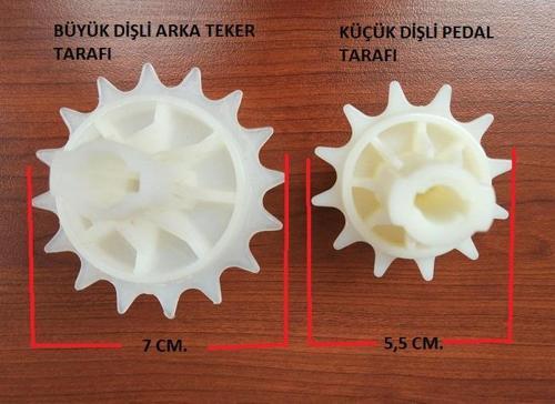 ACTİVE PEDALLI TRAKTÖR - KEPÇE ÖN VE ARKA ZİNCİR DİŞLİSİ