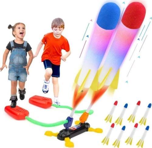 Air Rocket Işıklı Ultra Uçan Duello Oyuncak Seti-2 Işıklı-2 Işıksız Yedek Roketli