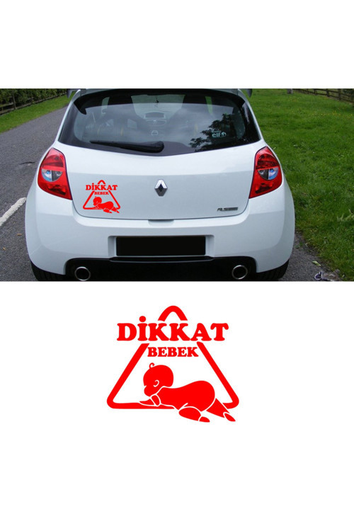 25 X 22 Cm Baby On Board - Dikkat Bebek Araba Sticker