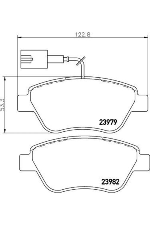 77364798e Fren Balatası Ön Fiat 500 Linea Panda Punto Stilo Alfa Mıto