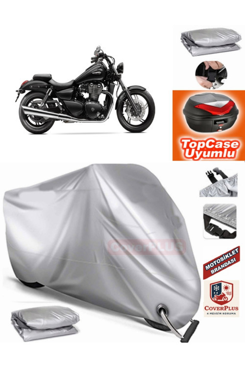 Gri Kilit Uyumlu Triumph Thunderbird Motor Brandası Arka Çanta Uyumlu,Lastikli