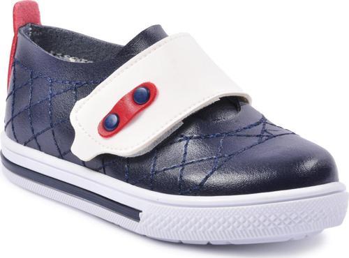 21K01 Lacivert-Beyaz Bebek Ayakkabı