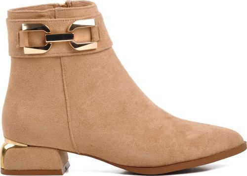 248035 Bej Süet İçi Polarlı Kadın Bot