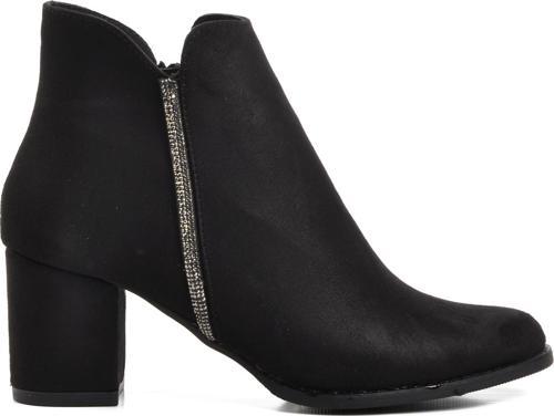262079 Siyah Süet Kadın Topuklu Bot