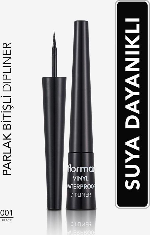 Suya Dayanıklı Parlak Dipliner (Siyah) - Waterproof Dipliner - 001 Black - 8690604536498